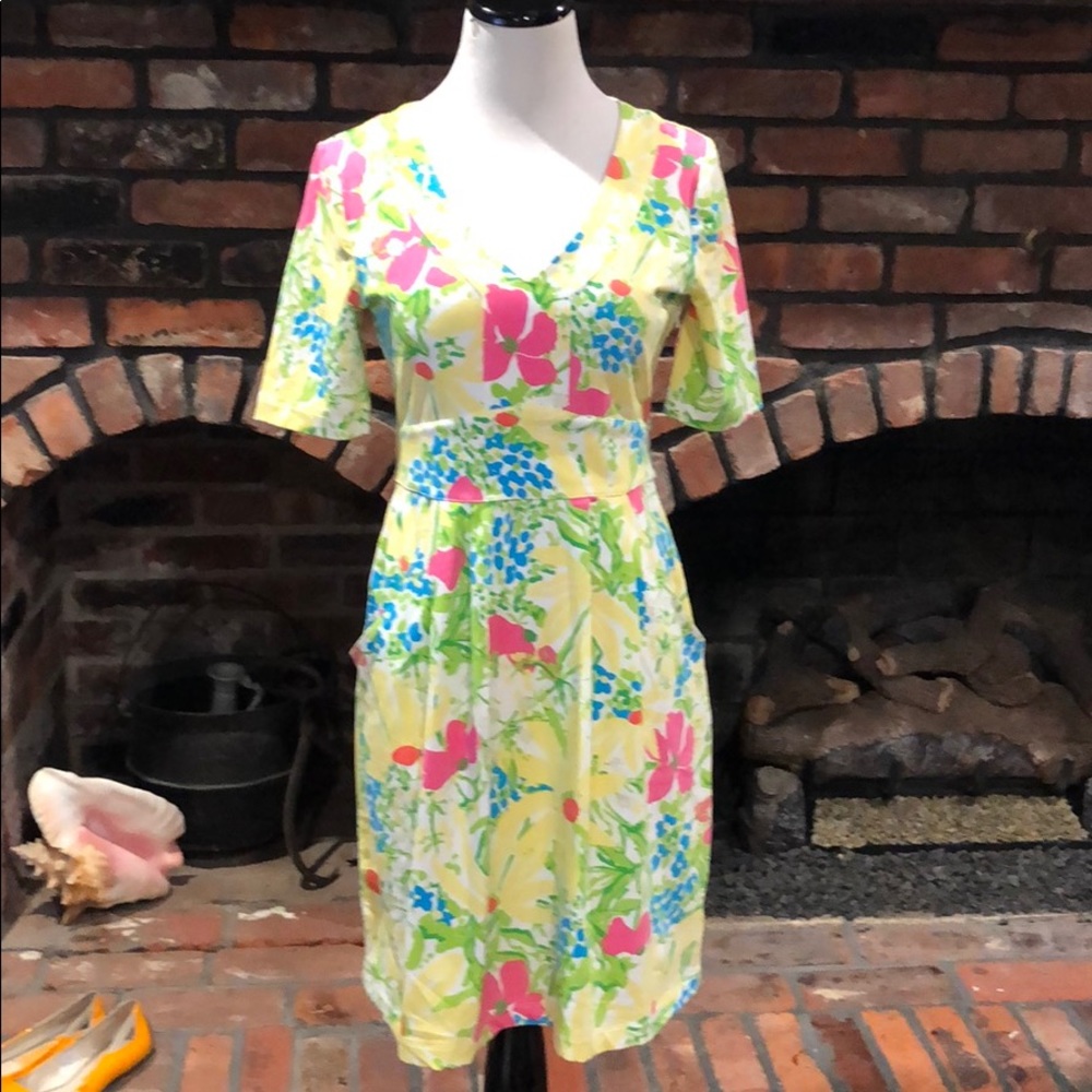 Lilly Pulitzer floral print dress size small